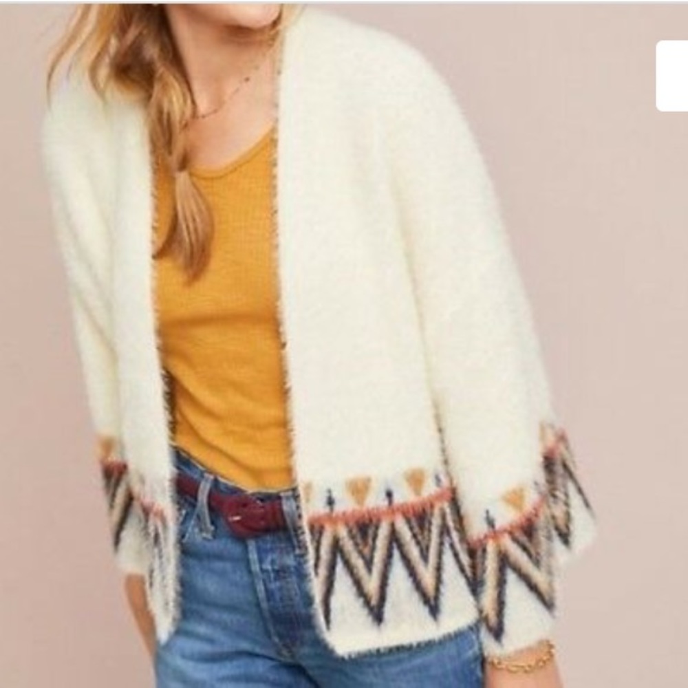 Eyelash kimono sweater from Anthropologie